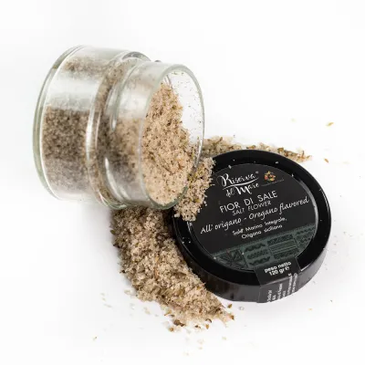 Oregano flavoured Fleur de Sel Slow Food Presidium 120g - Saline Culcasi
