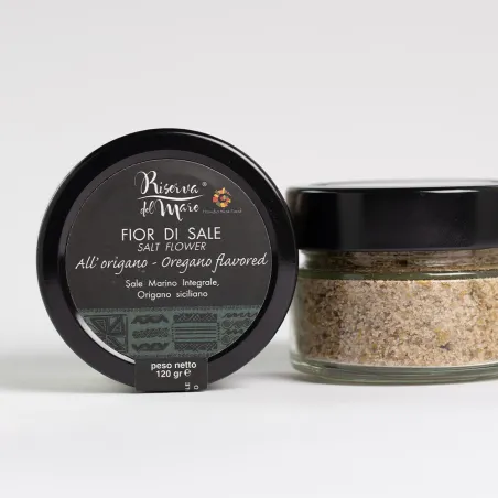 Oregano flavoured Fleur de Sel Slow Food Presidium 120g - Saline Culcasi