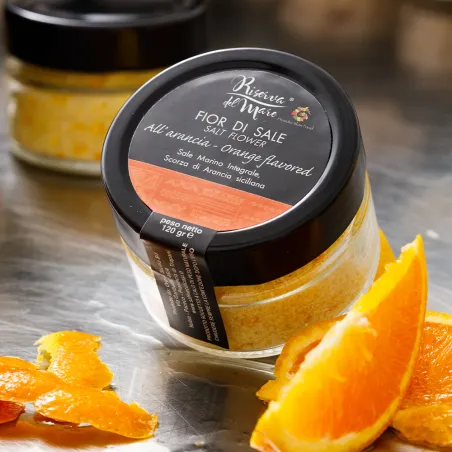 Orange flavoured Fleur de Sel Slow Food Presidium 120g - Saline Culcasi