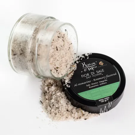 Fior di Sale aromatizzato al rosmarino Presidio Slow Food 120g - Saline Culcasi