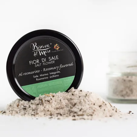 Fior di Sale aromatizzato al rosmarino Presidio Slow Food 120g - Saline Culcasi