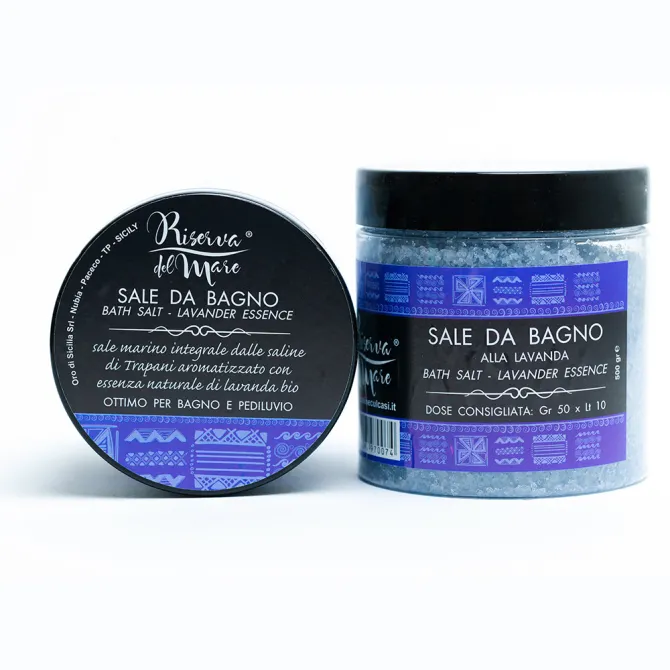 Sale da bagno alla lavanda 500g - Saline Culcasi