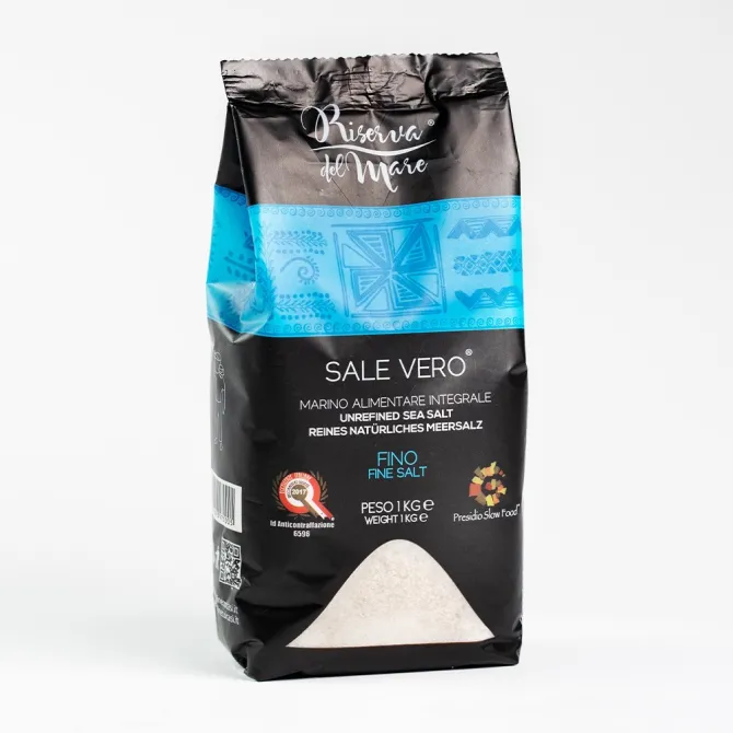 Sale integrale artigianale Presidio Slow Food macina fine 3 kg - Saline Culcasi