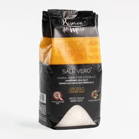 Sale integrale artigianale Presidio Slow Food macina grossa 1kg - Saline Culcasi