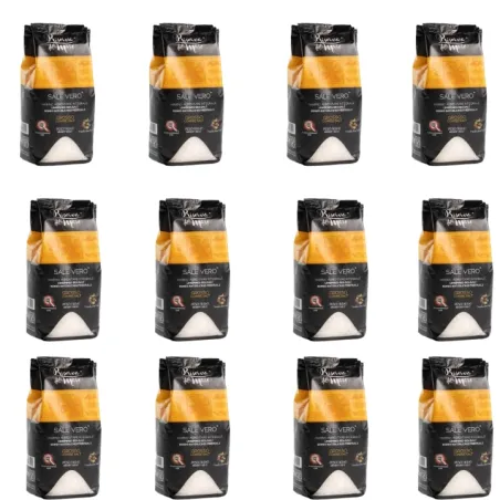 Sale integrale artigianale Presidio Slow Food macina fine 1kg - Saline Culcasi