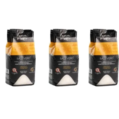 Sale integrale artigianale Presidio Slow Food macina grossa 1kg - Saline Culcasi