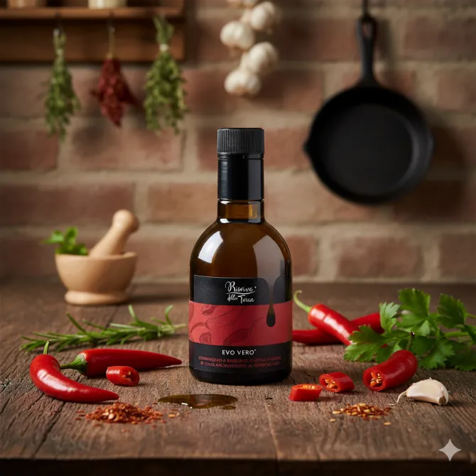 Chili-Infused EVOO 250 ml – Sicily | Saline Culcasi