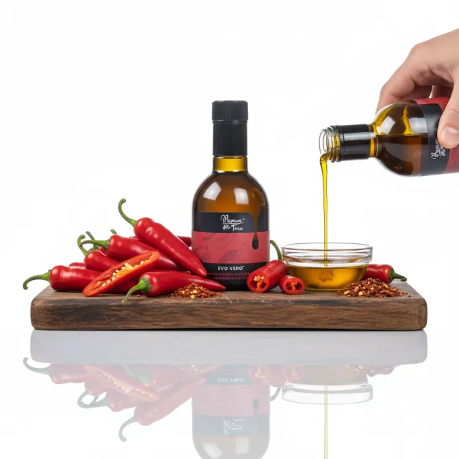 Chili-Infused EVOO 250 ml – Sicily | Saline Culcasi