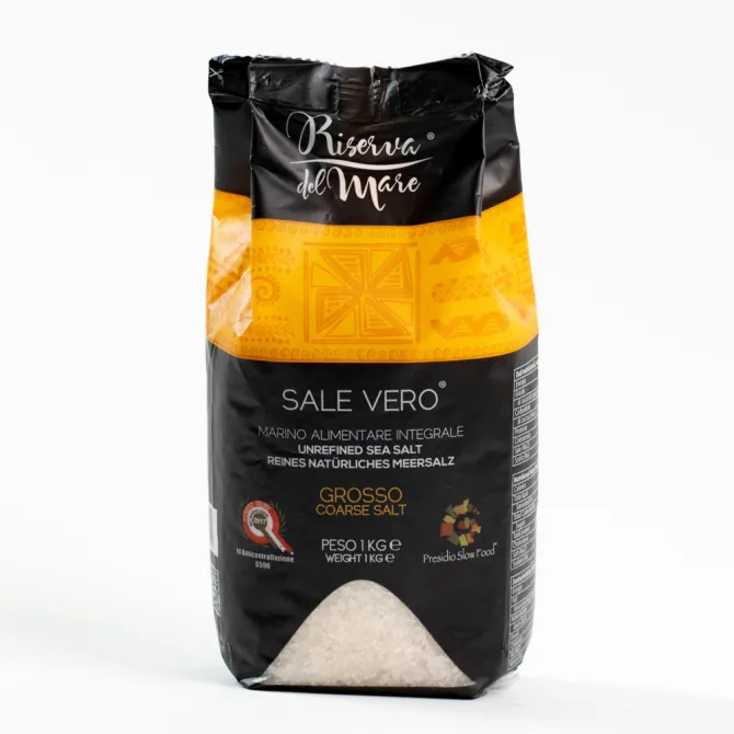 Sale integrale artigianale Presidio Slow Food macina grossa 1kg - Saline Culcasi