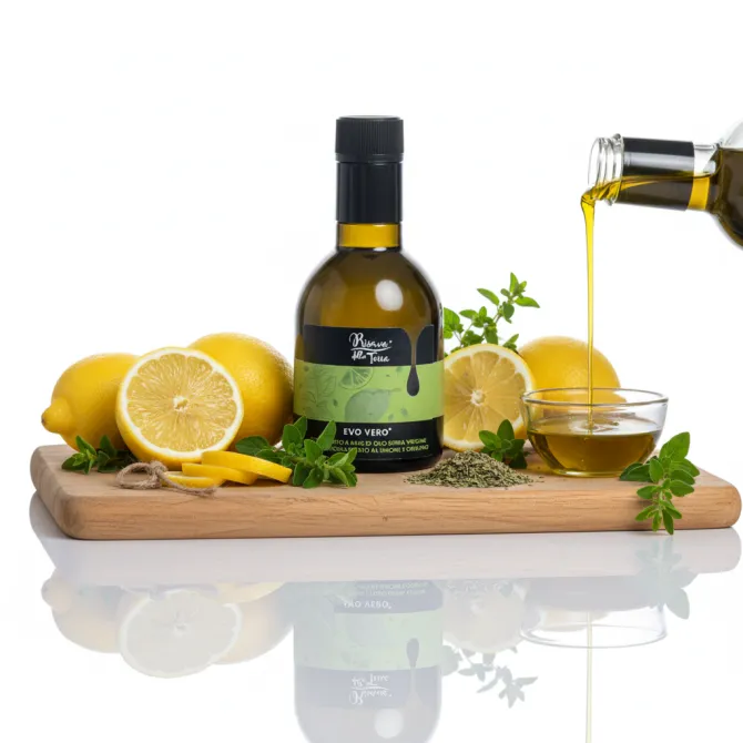 Olio EVO al limone e origano 250 ml – Sicilia | Saline Culcasi