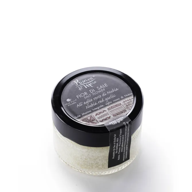 Fleur de Sel with Nubia Red Garlic | Sicilian Gourmet Salt