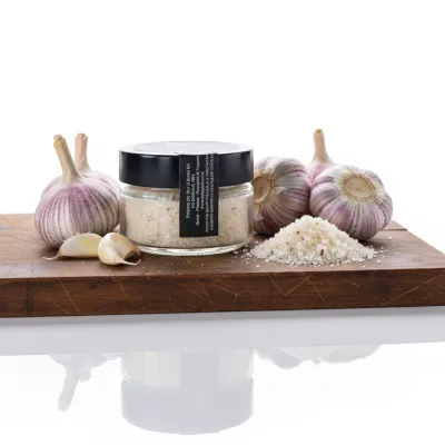Fleur de Sel with Nubia Red Garlic | Sicilian Gourmet Salt