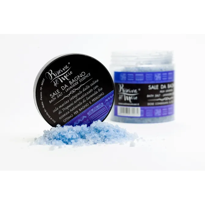 Kit Sali da Bagno Naturali | Lavanda, Menta, Cocco e Legno di Rosa | Saline Culcasi