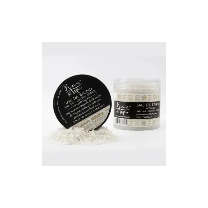 Kit Sali da Bagno Naturali | Lavanda, Menta, Cocco e Legno di Rosa | Saline Culcasi
