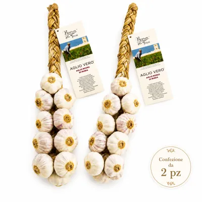 Nubia Red Garlic - 2x 11 bulb braid - Saline Culcasi