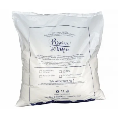 Sale integrale artigianale Presidio Slow Food macina fine 5kg - Saline Culcasi