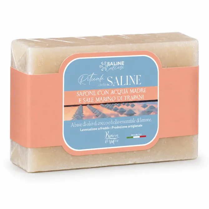 Soap with Acqua Madre and Trapani Sea Salt 100 g | Saline Culcasi