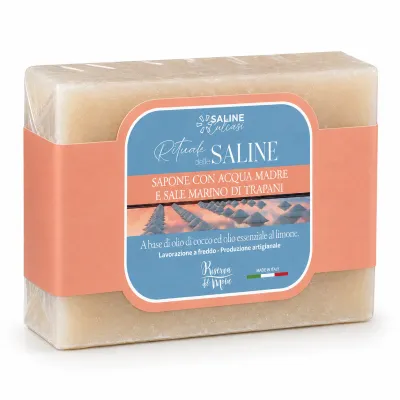 Soap with Acqua Madre and Trapani Sea Salt 100 g | Saline Culcasi