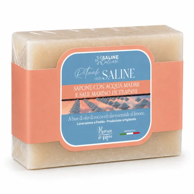Soap with Acqua Madre and Trapani Sea Salt 100 g | Saline Culcasi