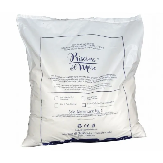 Sale integrale artigianale Presidio Slow Food macina grossa 5kg - Saline Culcasi