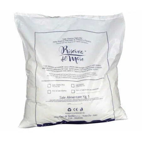 Sale integrale artigianale Presidio Slow Food macina grossa 5kg - Saline Culcasi