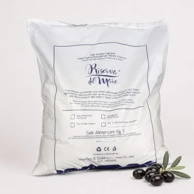 Black Olive Fleur de Sel 5 kg | Saline Culcasi