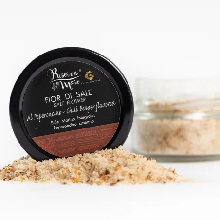 Chili pepper flavoured Fleur de Sel Slow Food Presidium 120g - Saline Culcasi