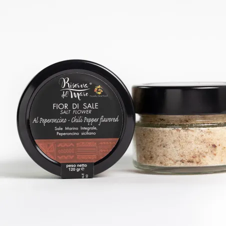 Chili pepper flavoured Fleur de Sel Slow Food Presidium 120g - Saline Culcasi