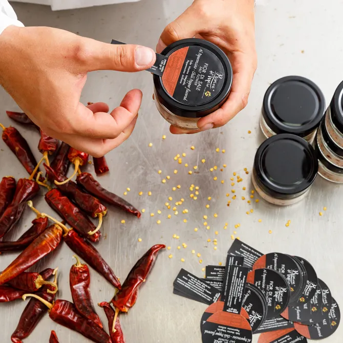 Chili pepper flavoured Fleur de Sel Slow Food Presidium 120g - Saline Culcasi