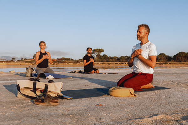 Yoga al Tramonto nelle Saline