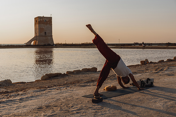 Yoga al Tramonto nelle Saline