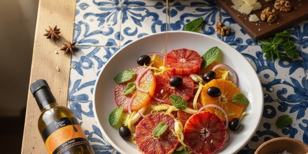 Insalata di arance con olio EVO aromatizzato all’arancia: ricetta, varianti e consigli